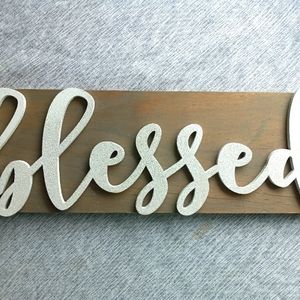 Thanksgiving/Fall Farmhouse Wooden Sign Handmade